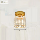 Clara - Elegant Black And Gold Semi - Flush Mount Light