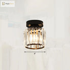 Clara - Elegant Black And Gold Semi - Flush Mount Light