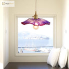 Clara’s Textured Bloom: Industrial Glass Pendant Lamp Lights