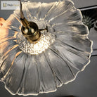 Clara’s Textured Bloom: Industrial Glass Pendant Lamp Lights
