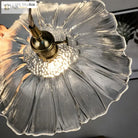 Clara’s Textured Bloom: Industrial Glass Pendant Lamp Lights