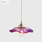 Clara’s Textured Bloom: Industrial Glass Pendant Lamp Lights