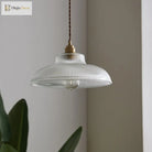 Clara’s Ribbed Glass Pendant: Vintage Charm With Warm Glow