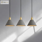 Modern Minimalism Meets Warmth: Concrete Pendant Lamp