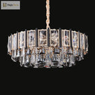 Sparkling Elegance: Clear Beveled Crystal Chandelier