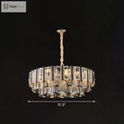 Sparkling Elegance: Clear Beveled Crystal Chandelier