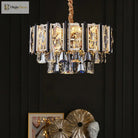 Sparkling Elegance: Clear Beveled Crystal Chandelier