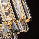 Sparkling Elegance: Clear Beveled Crystal Chandelier