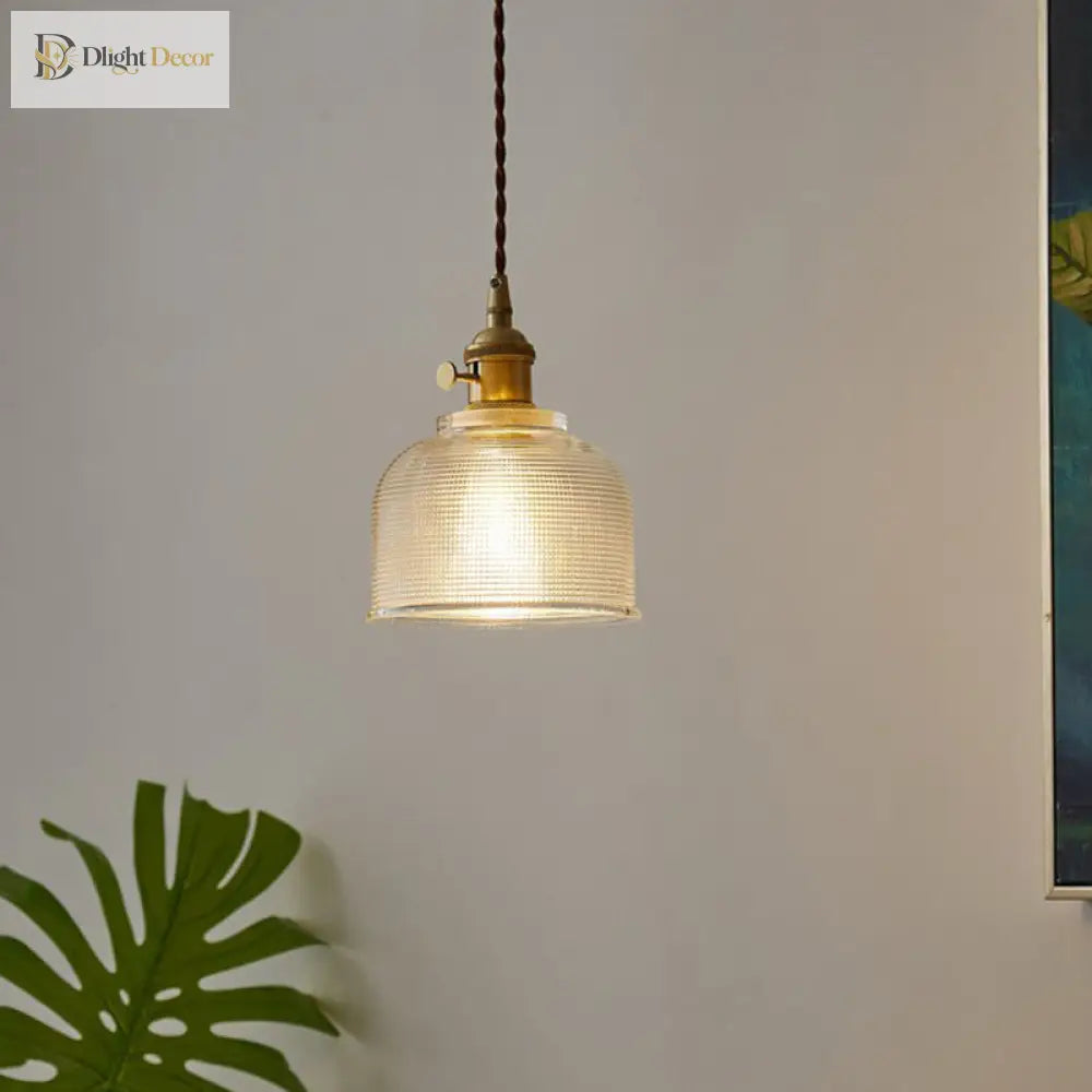 Raegan Bell Jar Pendant - Clear Glass Light For Dining Rooms