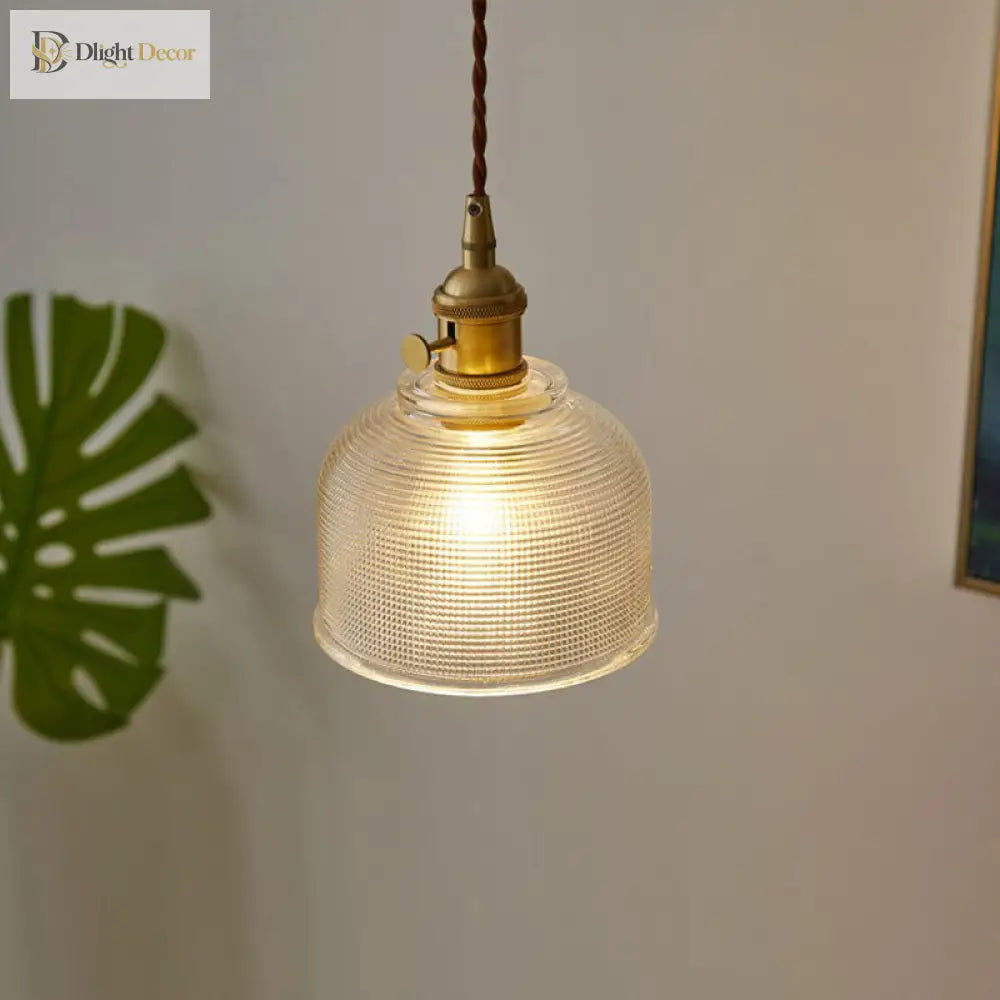 Raegan Bell Jar Pendant - Clear Glass Light For Dining Rooms