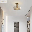 Modern Led Glass Ceiling Light Minimalist Cloakroom Balcony Bedroom Dining Room Lighting Hallway