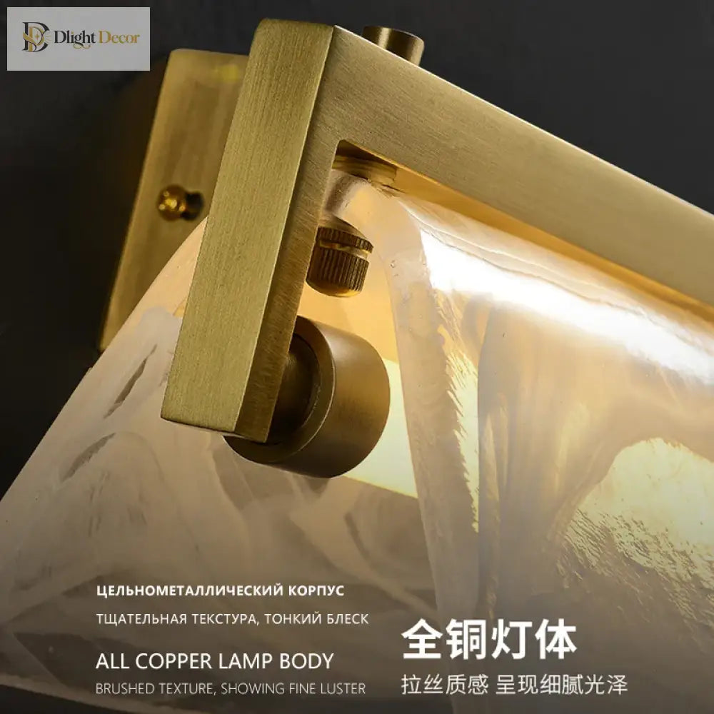 Cloud Mist Post - Modern Design Wall Lamp - Copper Luxury Lighting For Living Rooms Bedrooms And Tv