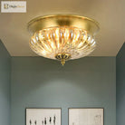 Colonial Charm Meets Modern Versatility: The Brass Ceiling Flush Light