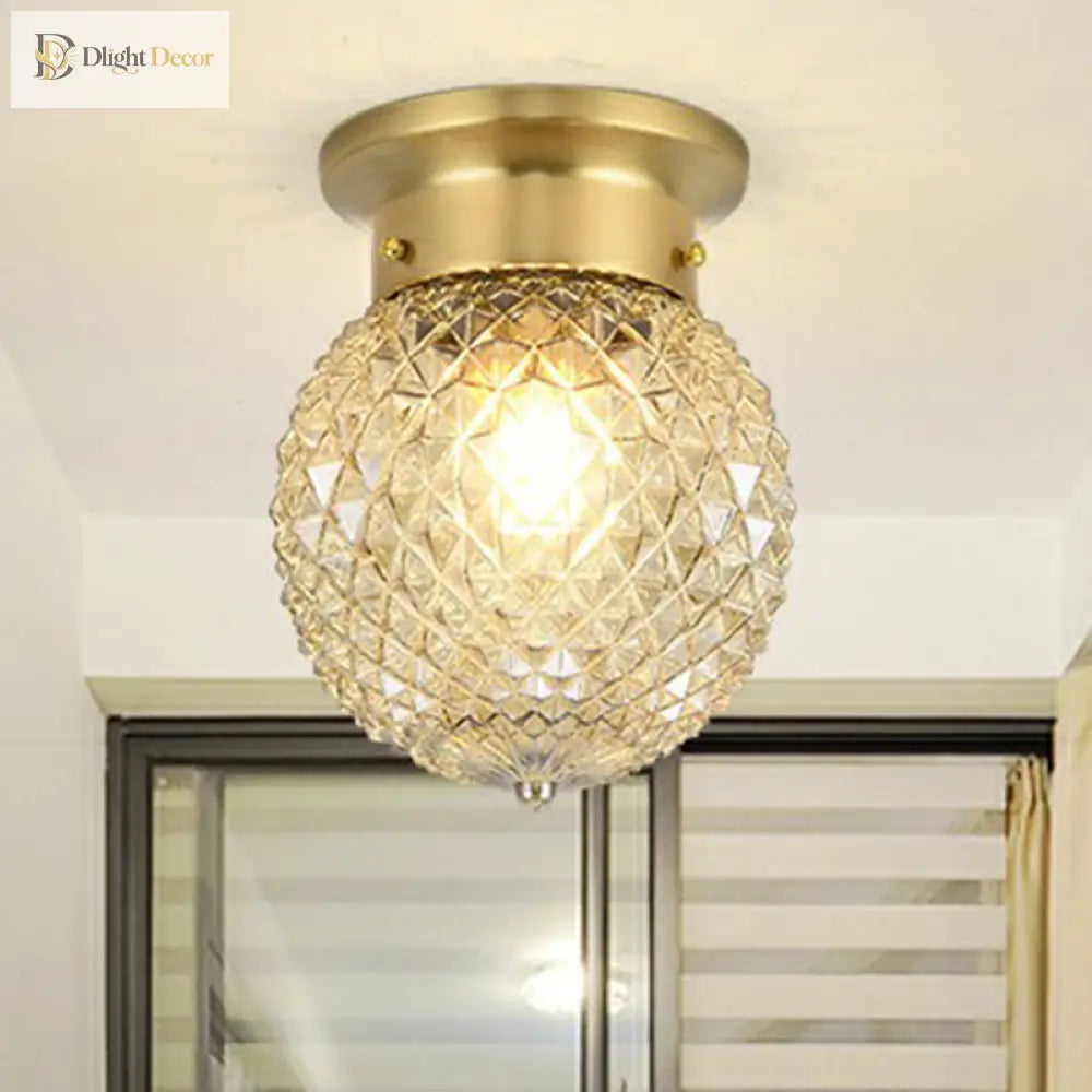 Colonial Charm Meets Modern Versatility: The Brass Ceiling Flush Light