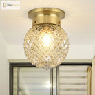 Colonial Charm Meets Modern Versatility: The Brass Ceiling Flush Light