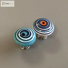 Colorful Floral Glass Cabinet Knobs – Drawer Knobs for Dresser Shoe Cabinet and Kitchen Furniture Knobs