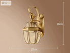 Éva’s Country Style Outdoor Copper Wall Lamp - Charming Balcony And Staircase Lighting Lamps