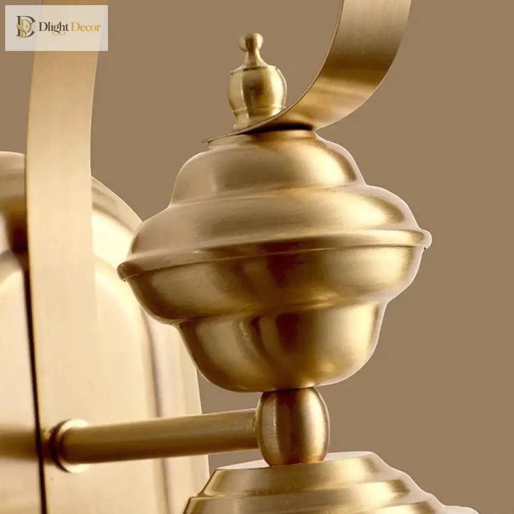 Éva’s Country Style Outdoor Copper Wall Lamp - Charming Balcony And Staircase Lighting Lamps
