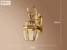 Éva’s Country Style Outdoor Copper Wall Lamp - Charming Balcony And Staircase Lighting Lamps