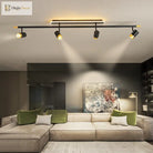 Corridor Led Chandelier With Spotlights - Nordic Strip Ceiling Lamp Perfect For Living Room Bedroom