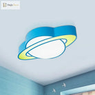 Cosmic Cutie: Cartoon Planet Led Ceiling Lamp For Kids