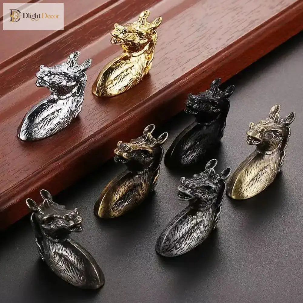 Creative Horse Head Cabinet Knobs Knobs