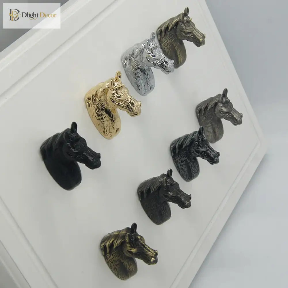 Creative Horse Head Cabinet Knobs Knobs