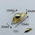 Creative Leaf Ball Zinc Alloy Furniture Handle – Gold Knob for Modern Elegance Gold small Knobs
