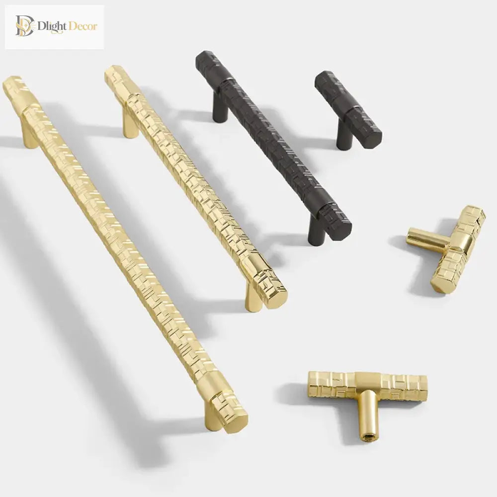 Creative T-Bar Cabinet Handles - Modern Zinc Alloy Pulls for Kitchen and Furniture Handles
