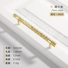 Creative T-Bar Cabinet Handles - Modern Zinc Alloy Pulls for Kitchen and Furniture Bright gold 128mm Handles