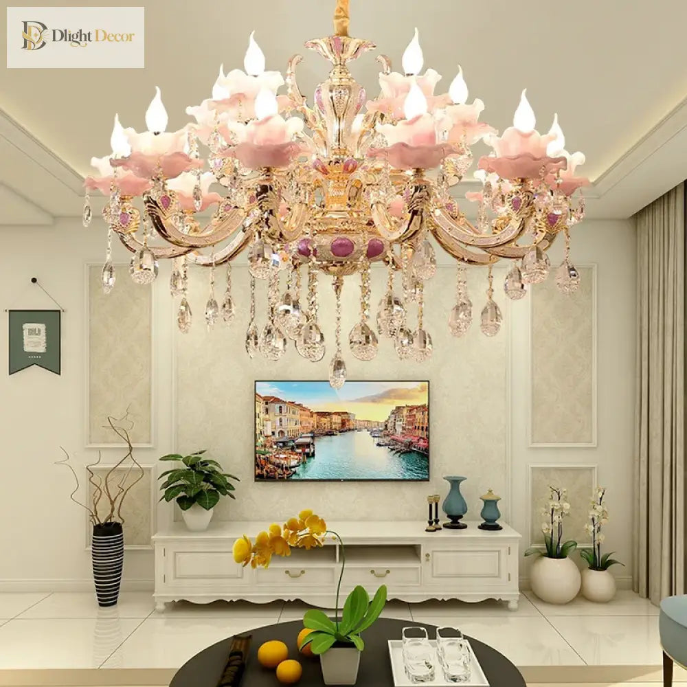 European Crystal Chandelier and Wall Light – product view 4