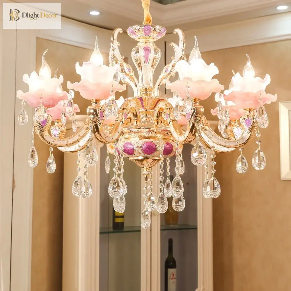European Crystal Chandelier and Wall Light – product view 3