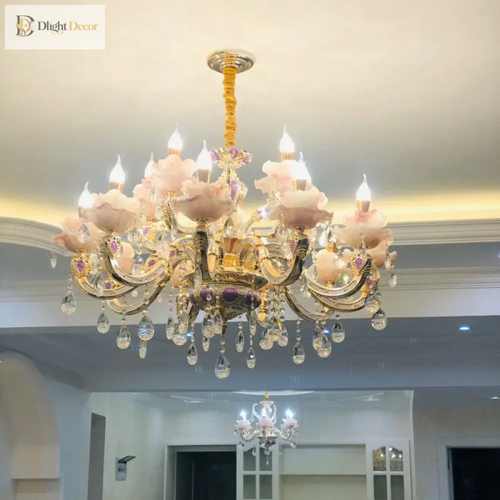 European Crystal Chandelier and Wall Light – product view 5