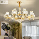 Elegant European Style Crystal Chandelier - A Modern Light Luxury Fixture For Living Rooms Bedrooms
