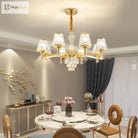 Elegant European Style Crystal Chandelier - A Modern Light Luxury Fixture For Living Rooms Bedrooms