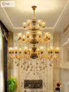 European Style Golden Chandelier - Elegance For Living Rooms Hotels Staircases Villas With Multi -