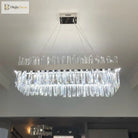 Luxury Crystal Hanging Chandelier For Dining Room And Kitchen Island – Choose Chrome Or Gold