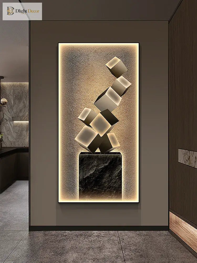 Dlight Decor Crystal Wall Art Glow Lamp for Interiors Wall Art
