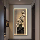 Dlight Decor Crystal Wall Art Glow Lamp for Interiors Style B / H120CM-W60CM / warm light|90V-260V voltage Wall Art