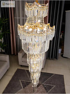 New Design Villa Living Room Crystal Chandelier - Grandeur For High Ceilings Hotel Lobbies And