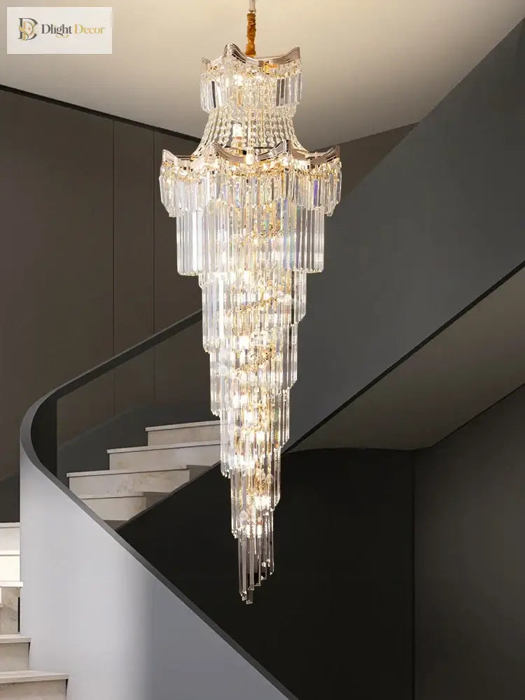 New Design Villa Living Room Crystal Chandelier - Grandeur For High Ceilings Hotel Lobbies And