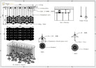 Ceramic chandelier layout diagram showing glass clear parts and ceramic shades