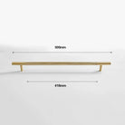 Cutting Diamond Knurled Brass Cabinet Handles – Textured Wardrobe Pulls and Drawer Knobs BB 500mm length Handles