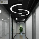 Daniel’s Modern Arc Pendant - Sleek Led Light For Spacious Areas