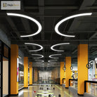 Daniel’s Modern Arc Pendant - Sleek Led Light For Spacious Areas