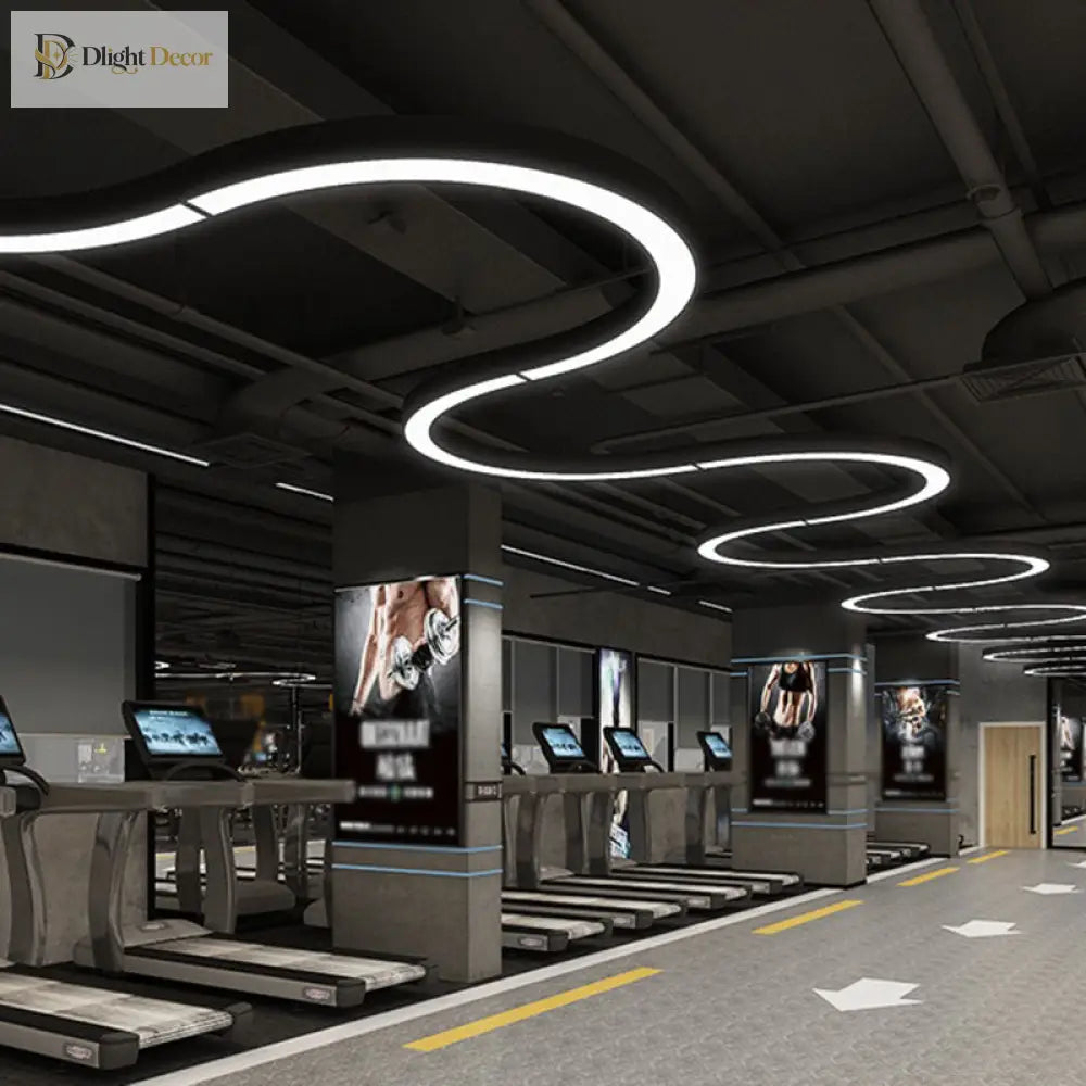 Daniel’s Modern Arc Pendant - Sleek Led Light For Spacious Areas