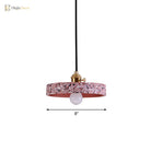 Daniela Modern Terrazzo Pendant - Adjustable Hanging Light With Rotary Switch