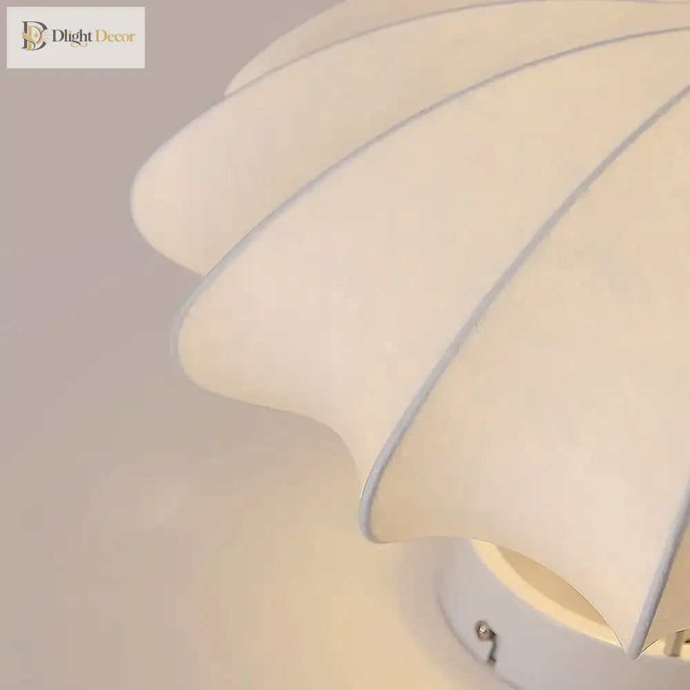 Danish Design Led Ceiling Light - Creative Fabric Chandelier For Elegant Home And Hospitality Decor