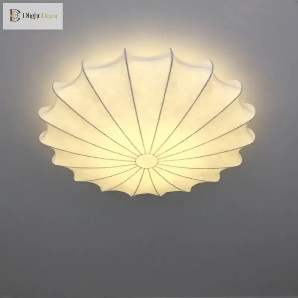 Danish Design Led Ceiling Light - Creative Fabric Chandelier For Elegant Home And Hospitality Decor