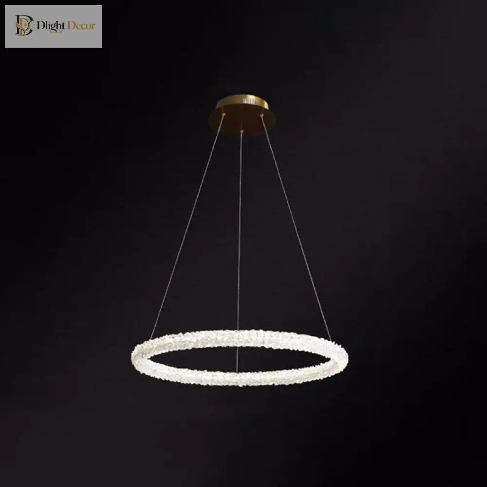 Diana - Modern Crystal Circle Chandelier (Choose Your Size & Tiers)